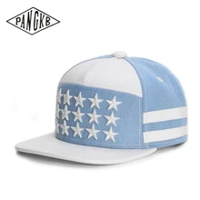 PANGKB брендовая Кепка с шипами белая кожаная небесно-голубая хип-хоп кепка snapback для мужчин женщин и взрослых Повседневная Солнцезащитная бейсбольная кепка Bone