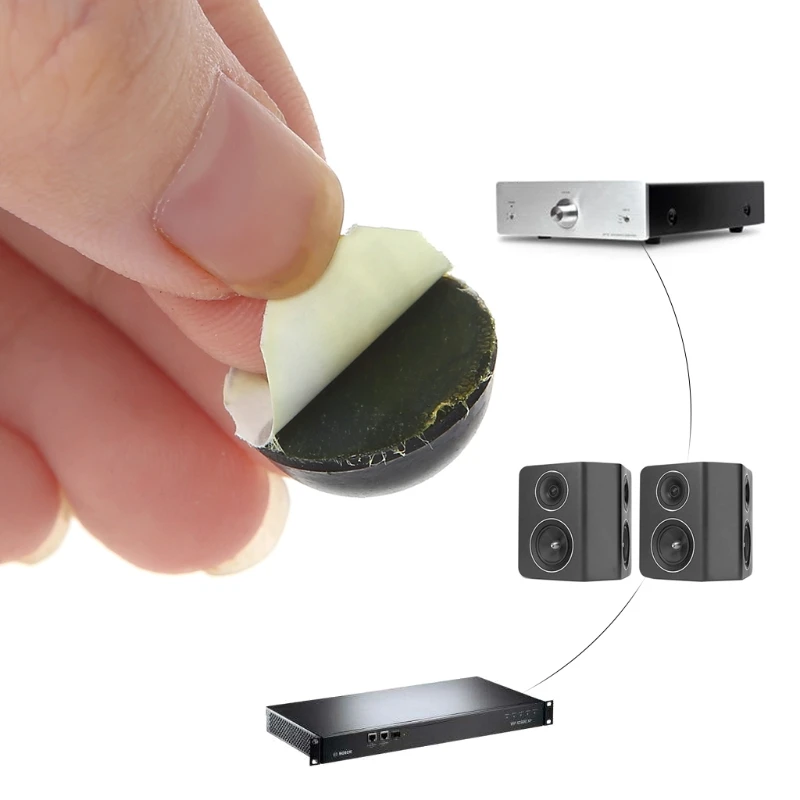 1/5/10pcs Hemisphere Audio Speaker Amplifier Shock Absorber Feet Pad Vibration Absorption Rubber