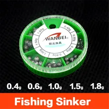 В штучной упаковке рыболовное грузило комплект Карп открытый укус зажим контакта для подключения к рыболовные грузила ящик для рыболовных принадлежностей 0,4 0,5 0,6 0,8g 1,0 1,5 1,8g оптом