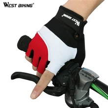 WEST BIKING, бренд, MTB, без пальцев, для фитнеса, Guantes, гелевые велосипедные перчатки, Luvas Bicicleta Para Ciclismo, спортивные велосипедные перчатки