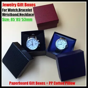 

30sets!Customized Jewelry Retail Box (Paperboard Gift Boxes+PP Pillow) for Watch,Bracelet,Wristband,Necklace Packaging&Display