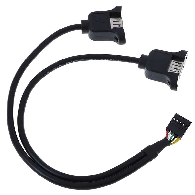 30 см Внутренняя Материнская плата 9pin шаг 2 54 мм до двойной Порты и разъёмы USB 0 с