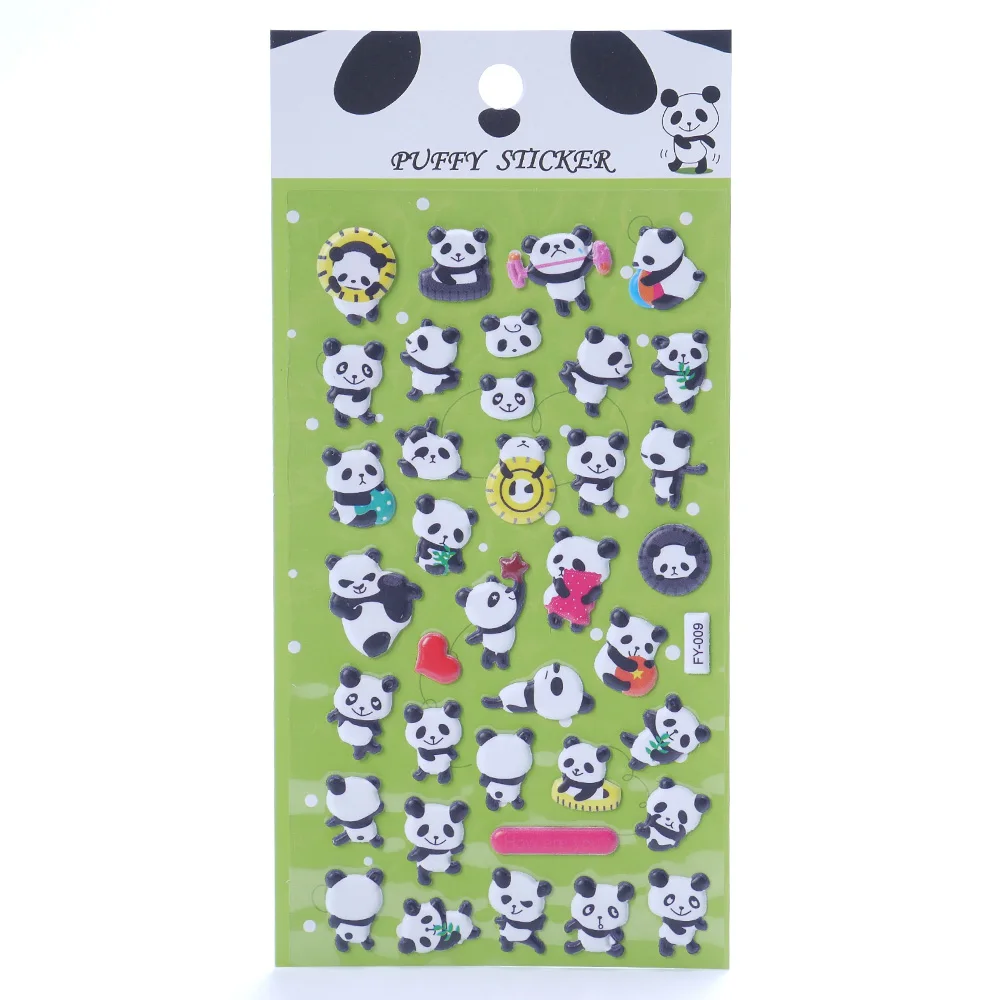 1 шт. милые панды 3D пузырь декоративный стикер DIY дневник альбом Скрапбукинг kawaii Канцелярские набор