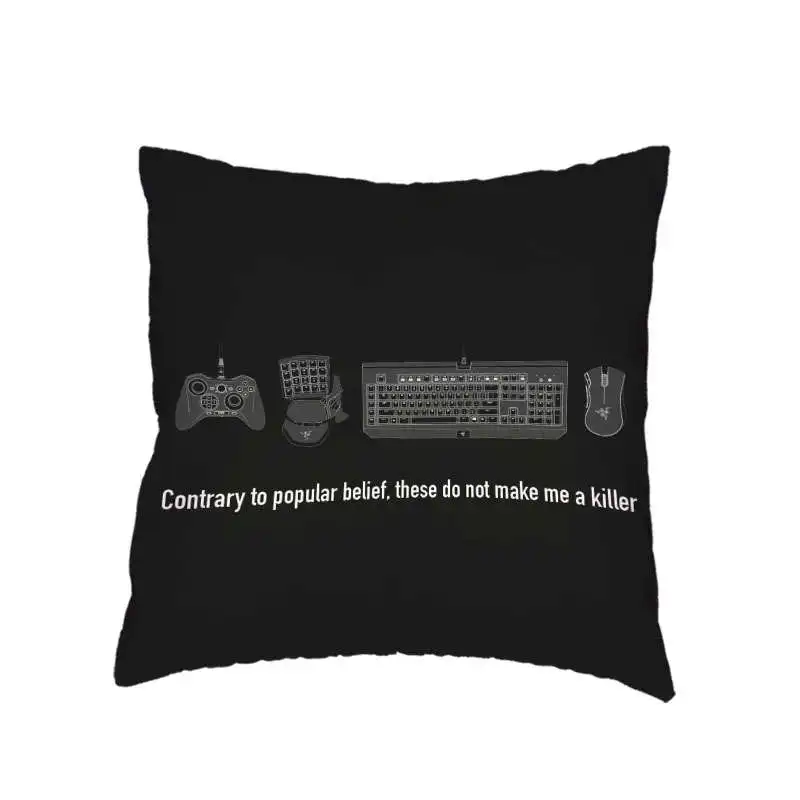 Смешная Наволочка на подушку абстрактный Freelancer игровой контроллер игровая клавиатура мышь бросок наволочка для дома офис диван-кровать в машине украшения - Цвет: 1