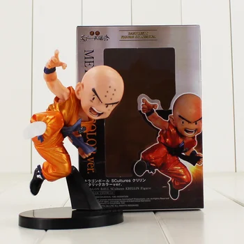 

12cm krillin Figure Model Toy Dragon Ball Super Saiyan Z Metallc Color ver. Budokai jump action pvc figure model toy