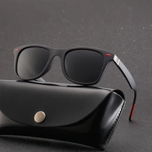 Классические поляризационные солнцезащитные очки для мужчин и женщин, фирменный дизайн, для вождения, квадратная оправа, солнцезащитные очки, мужские очки, UV400, Gafas De Sol