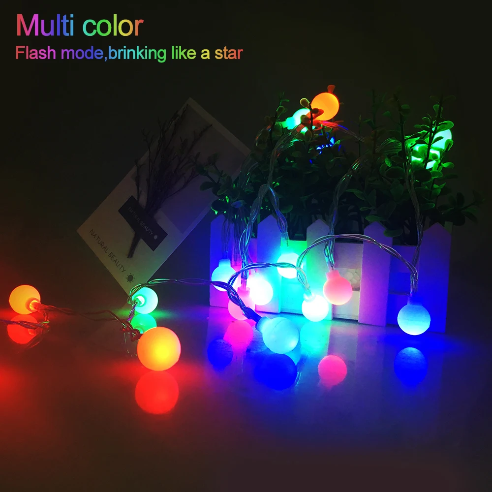 USB LED string Fairy light 2M 20LEDs Star Ball Holiday lighting string garland Christmas light Party Wedding decoration