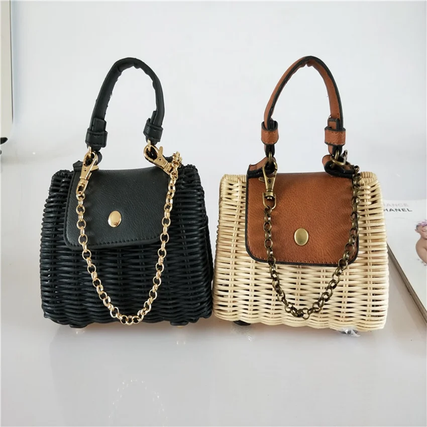 Us 33 47 25 Off New Faux Leather Flip Wicker Woven Crossbody Bag Straw Rattan Hand Beach Fashion Mini In Shoulder Bags From Luggage Us 33 47 25 Off New Faux Leather Flip Wicker Woven Crossbody Bag Straw Rattan Hand Beach Fashion Mini In Shoulder Bags From Luggage