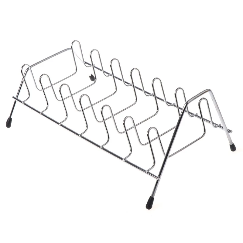

Home Stainless Steel Vertical Dish Bowl Drying Rack Water Drain Storage Holder Perfect