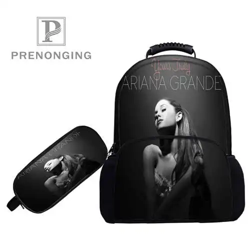 

Custom 17inch ariana-grande Backpacks Pen Bags 3D Printing School Women Men Travel Bags Boys Girls Book Computers Bag#1031-8-Gra