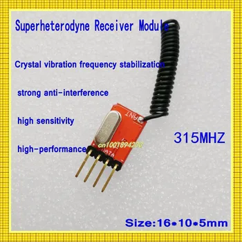 

315MHZ RF Mini Receiver Module Micro RF Signal RX for technician DIY Superheterodyne Receiver High Sensitivity Strong Anti-inte