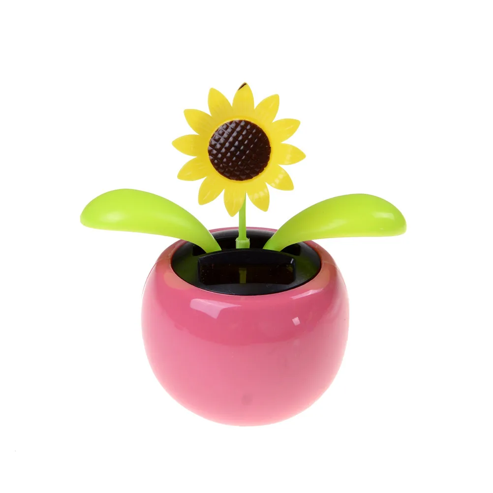 Солнечный откидной клапан танцующий цветок для украшения автомобиля автоматический Танцующий Цветок игрушка подарок
