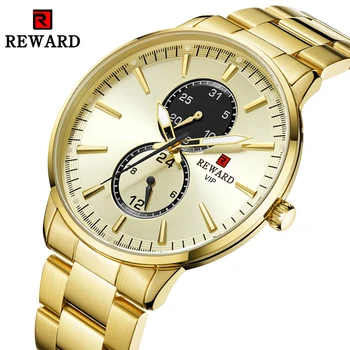 

Relogio Masculino Quartz Watches Men Top Luxury Brand Mens Full Steel Gold Watch Men Waterproof Date Wristwatch Reloj Hombre
