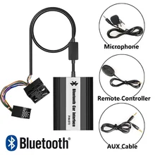 APPS2Car Hands-Free Bluetooth Car Kits USB Auxialiary Input Mp3 Adapter for BMW Rover 75 1999-2005