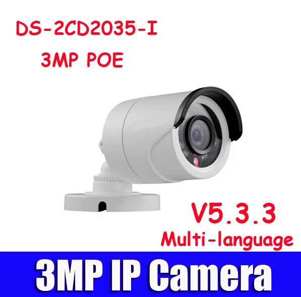 V5.3.3 DS-2CD2035-I Replace DS-2cd2032f-i, DS-2CD2032-I 3MP Bullet Camera Full HD 1080P POE Network Outdoor IP CCTV Camera
