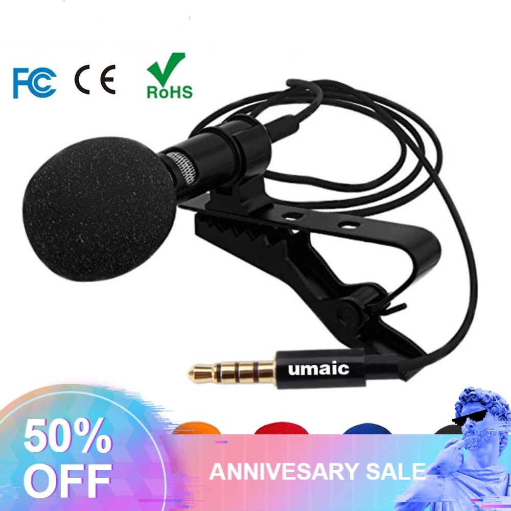 Mini Network Interview and Singing Bar Live Broadcast Small Microphone Collar Clip All-directional Mobile K-song | Электроника