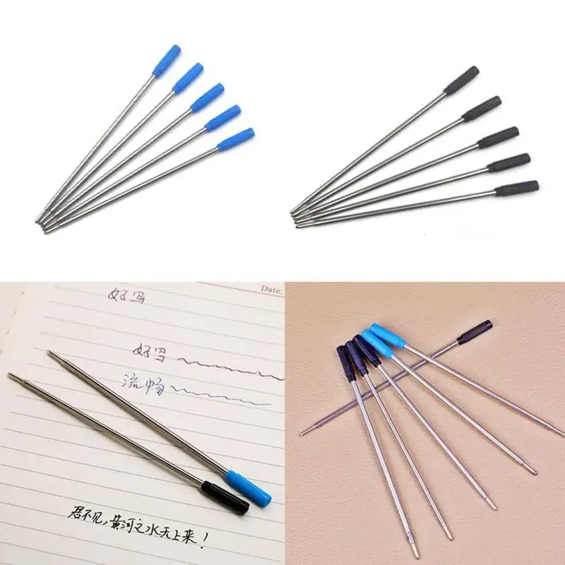 

Wholesale Ballpoint Metal Pen Refill 1.0mm Length 11.6cm Short Blue And Black Ink Refill Replacement Stainless Steel Pen Refill