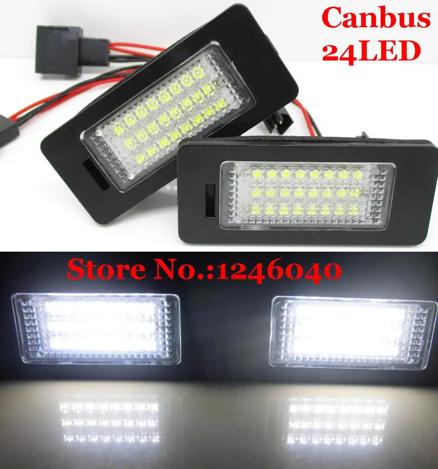 11 11 led license number plate light lamp for porsche skoda superb number plate light