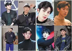 8 шт./лот EXO игрушки Плакаты EXO Пак Чхан ель ChanYeol включены 8 фотографии аниме Корея Поп супер звезды плакат размер 42 x29CM