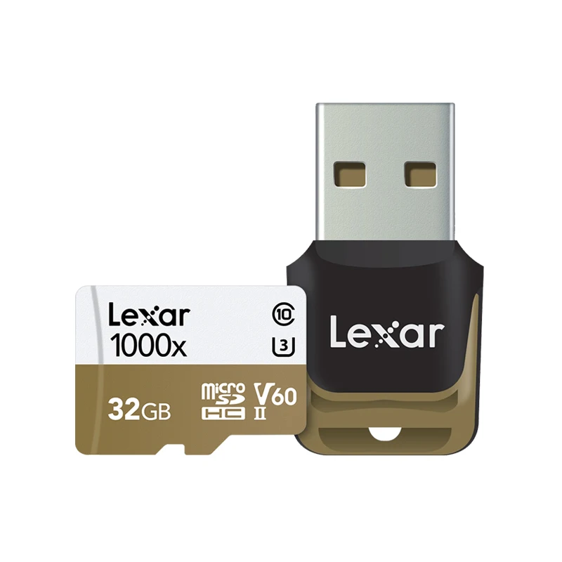 Lexar 150 МБ/с./с 1000x Micro SD карта 32 Гб класс 10 64 ГБ micro SDXC 128 ГБ tf карта памяти UHS для дрона спортивная видеокамера - Емкость: 32GB