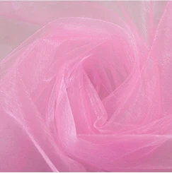 HAOCHU 75 см в ширину* 100 м длинная кристальная легкая ткань из органзы Tissu для свадебного фоновое Украшение DIY лестничный стол вечерние принадлежности - Цвет: pink