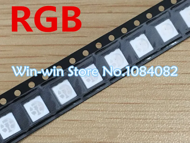 Светодиодный светильник SMT 5050 RGB SMD красный синий зеленый светодиодный с 3 чипами