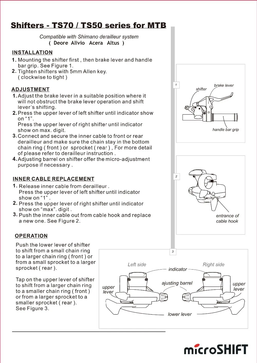 MTB_Shifters-TS70_TS50_microSHIFT