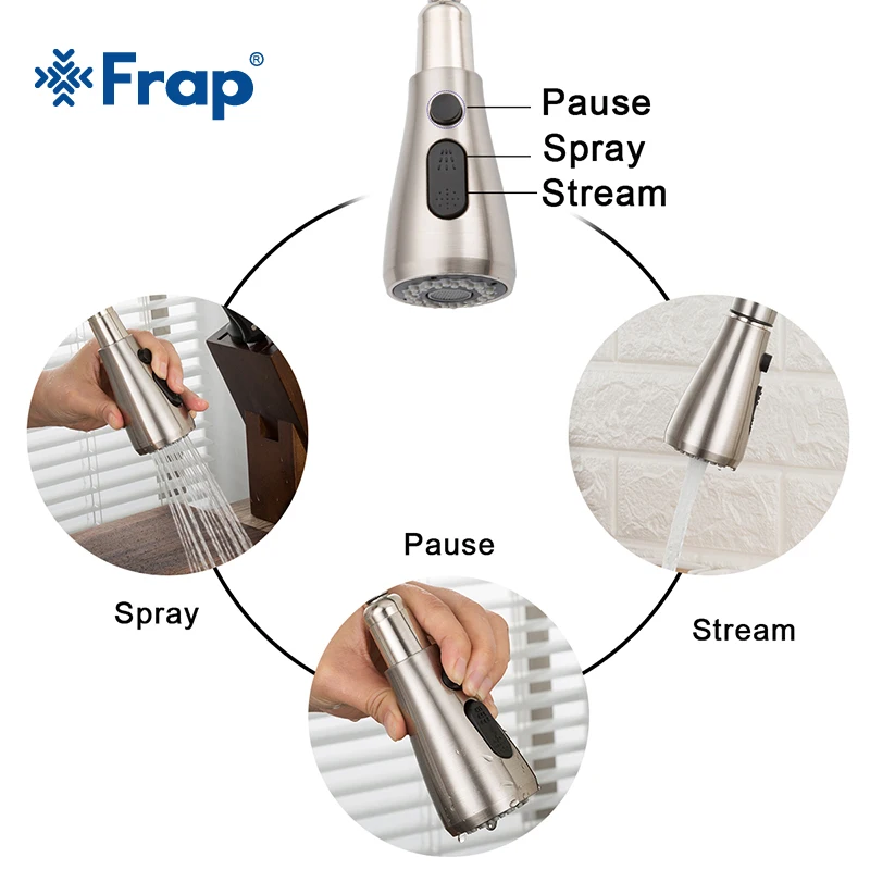  GAPPO kitchen faucet mixer Kitchen Sink Faucet stainless steel tap pull out Single Handle Swivel Sp - 33013216348