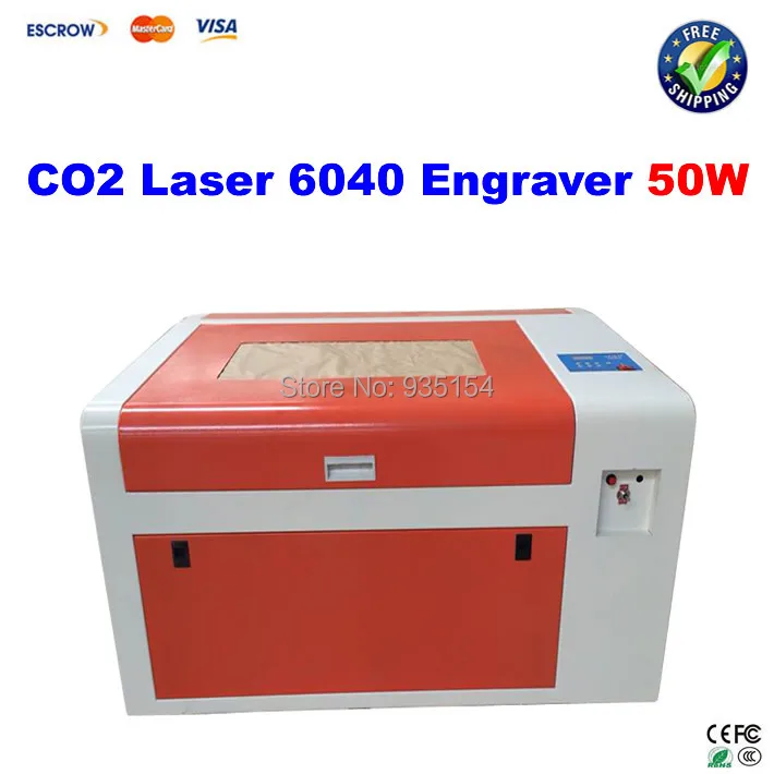 LY CO2 6040 Laser Engraving Machine Laser engraver 50W tube rotary Laser cutting machine
