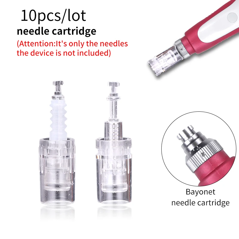 

10 PCs 36pin bayonet needle cartridge for MYM derma pen micro needles replacement tips disposable makeup Tattoon needle heads