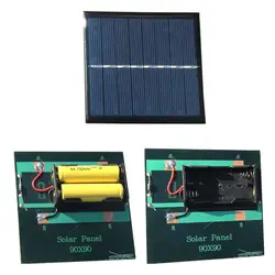 Мини 2 * AA 1,2 В Перезаряжаемые Портативный Панели солнечные 1 Вт 4 В Солнечный Системы DIY Мощность банк Зарядное устройство для Батарея ячейки