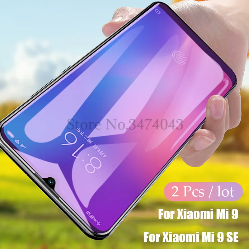 2Pcs/lot 9H Tempered Glass for Xiaomi Mi 9 MI9 SE Screen Protector Full Cover Glass For Xiaomi Mi 9 9SE Protective Film
