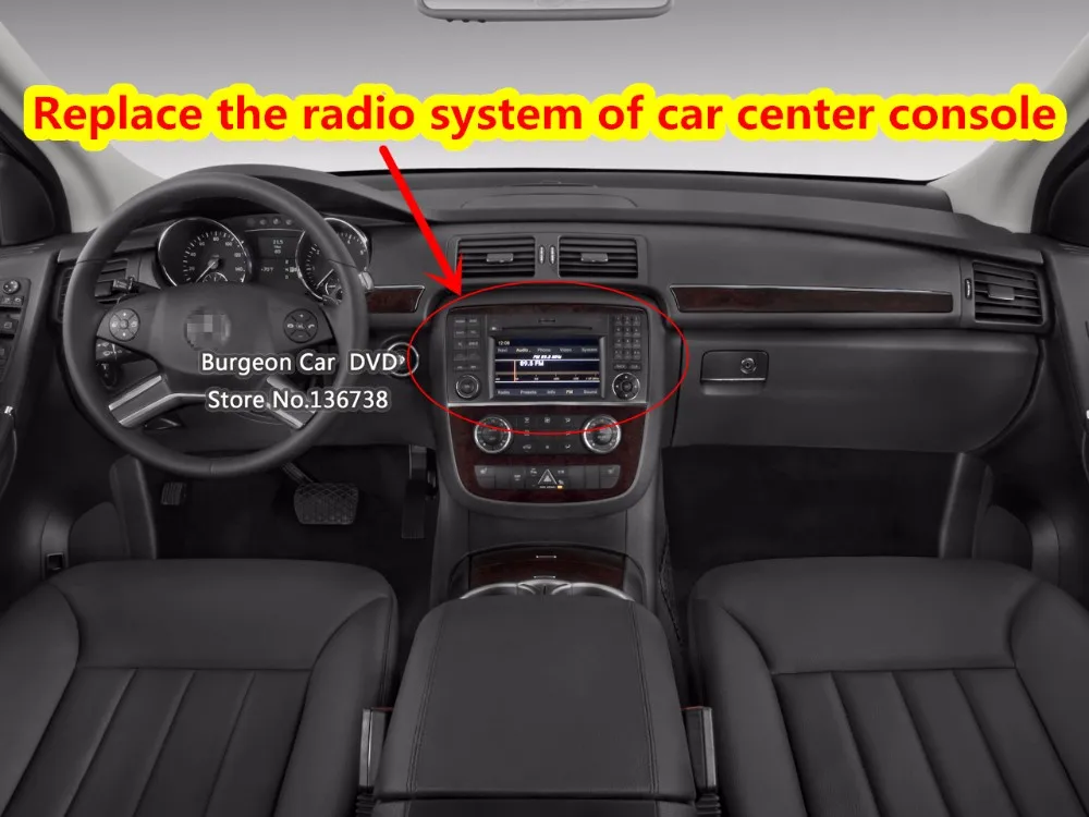 Cheap 5 USB Port Octa Core Android 9.0 4GB RAM Car DVD Player For Mercedes Benz R Class W251 R280 R300 R320 R350 R500 GPS Radio DSP 1