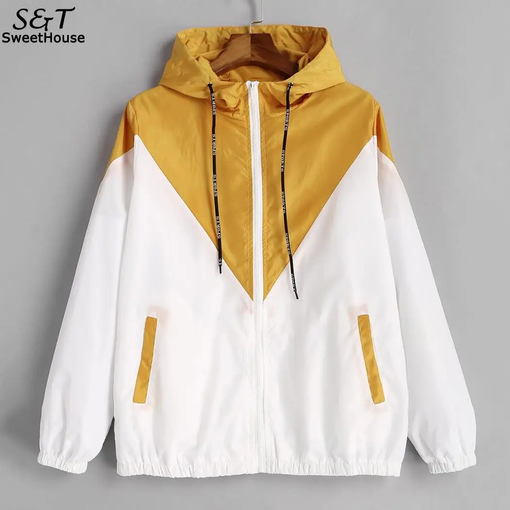 Hooded women spring autumn casual loose hollow out