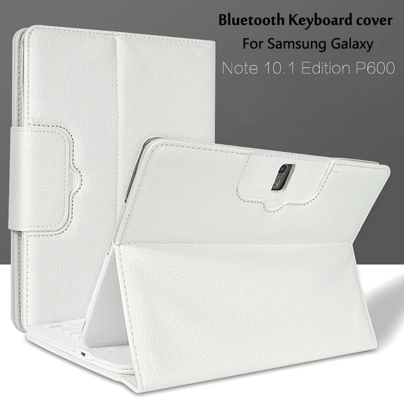 

For Samsung Galaxy Note 10.1 2014 Edition P600 P601 P605 T520 Bluetooth Keyboard Portfolio Folio PU Leather Case Cover + Gift