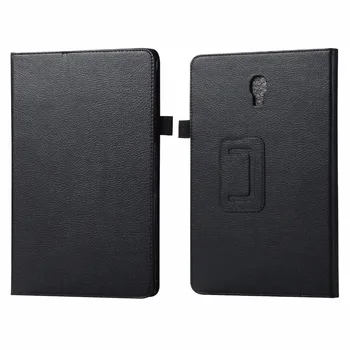 

50pcs/lot Litchi Two fold Support leather protective cover case for Samsung Galaxy Tab A A2 10.5 2018 T590 T595 flip case cover