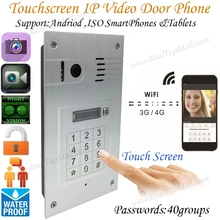 Touch screen Global wireless video font b door b font phone WIFI doorbell intercom digital font