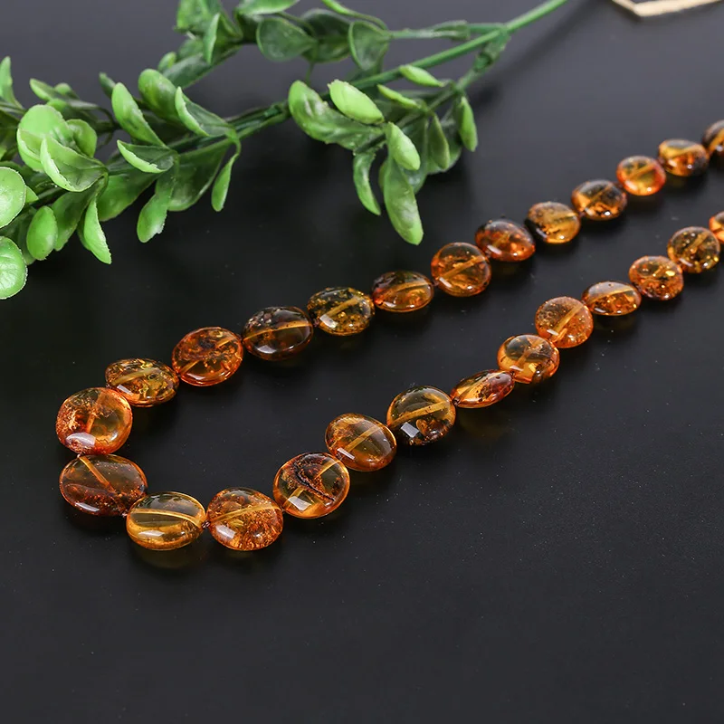 

Pure natural amber necklace wax fashion necklace jewelry Baltic Sea Prom accessories