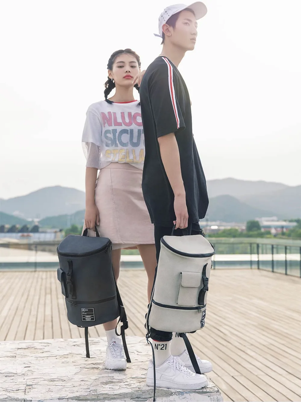 Xiaomi Mijia, Модный повседневный шикарный рюкзак, водонепроницаемый, 90FUN, мужская и женская сумка, для покупок, для ноутбука, Большой Вместительный рюкзак