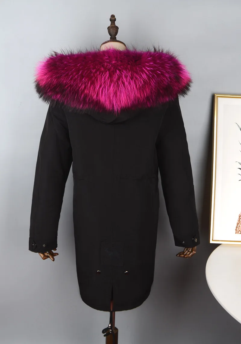 Женская модная куртка с натуральным мехом, большие размеры, куртка осень-зима, большие размеры, Женская куртка на заказ, 5XL SW-40