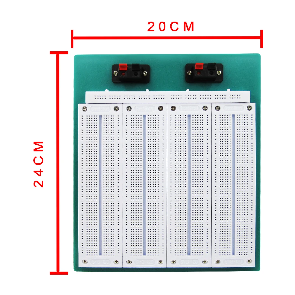 HAILANGNIAO 4 In 1 700 Position Point SYB-500 Tiepoint PCB Solderless Bread Board Breadboard 4 packs HAILANGNIAO 4 In 1 700 Position Point SYB-500 Tiepoint PCB Solderless Bread Board Breadboard 4 packs