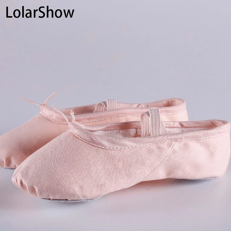 Балетки на мягкой подошве для танцев, дышащая парусиновая обувь для девочек/женщин, балетки, европейские размеры 25-40