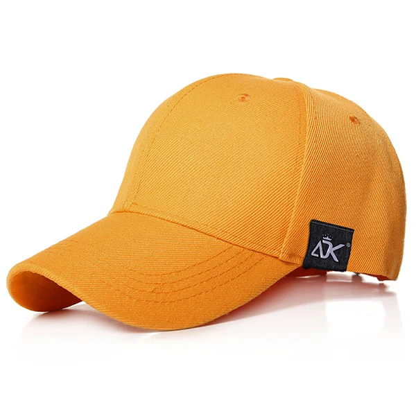 Бейсбольная кепка для женщин и мужчин, модная Спортивная Кепка, летняя уличная Кепка разных цветов, популярная дышащая наклейка на шляпу, аксессуар - Цвет: Dark Yellow