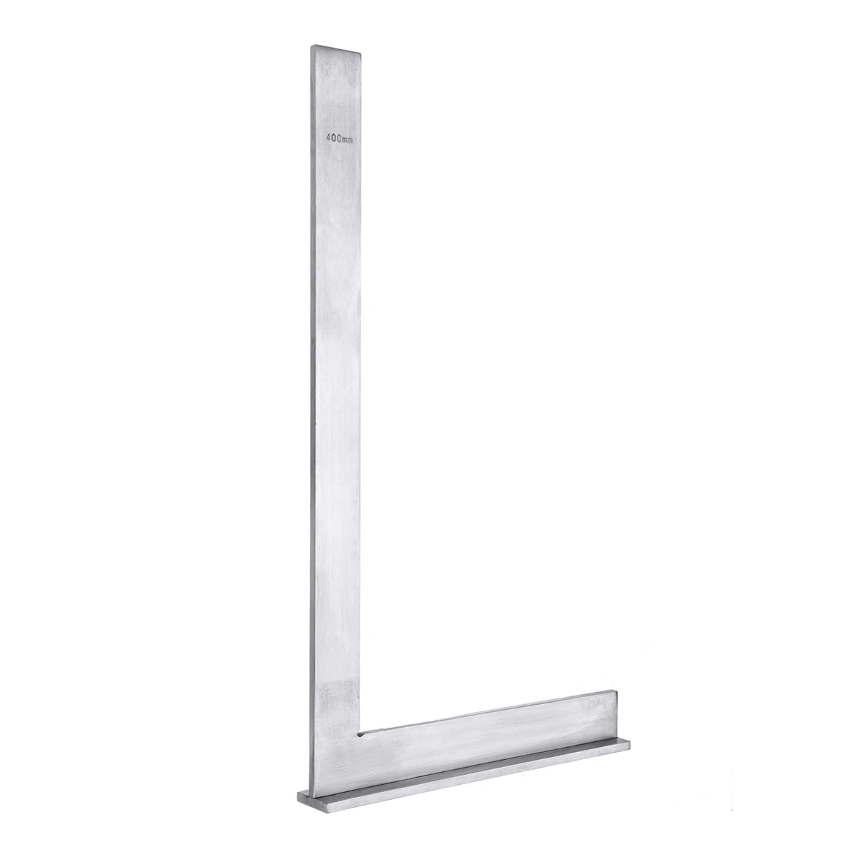 400x230mm 90 градусов, 4 размера, углеродистая сталь, угловая квадратная линейка, широкая база, измерительные инструменты, серебро, высокоточный транспортир - Цвет: 400x230mm