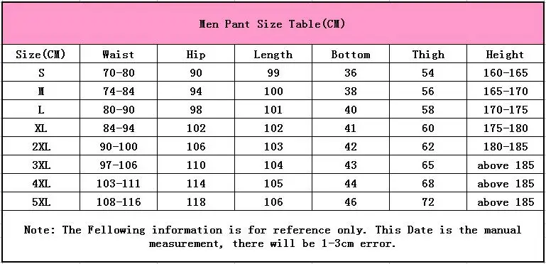 Men Size
