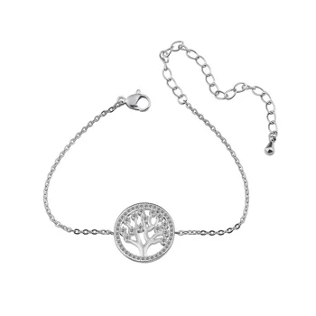 Bracelet Argent Femme Arbre De Vie