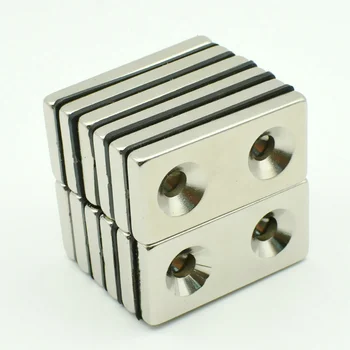NdFeB Fix Magnet about 40x20x5 mm with 2 M5 Screw Countersunk Hole Lifting Block Neodymium Rare Earth Permanent Magnet 12pcs
NdFeB Fix Magnet about 40x20x5 mm with 2 M5 Screw Countersunk Hole Lifting Block Neodymium Rare Earth Permanent Magnet 12pcs