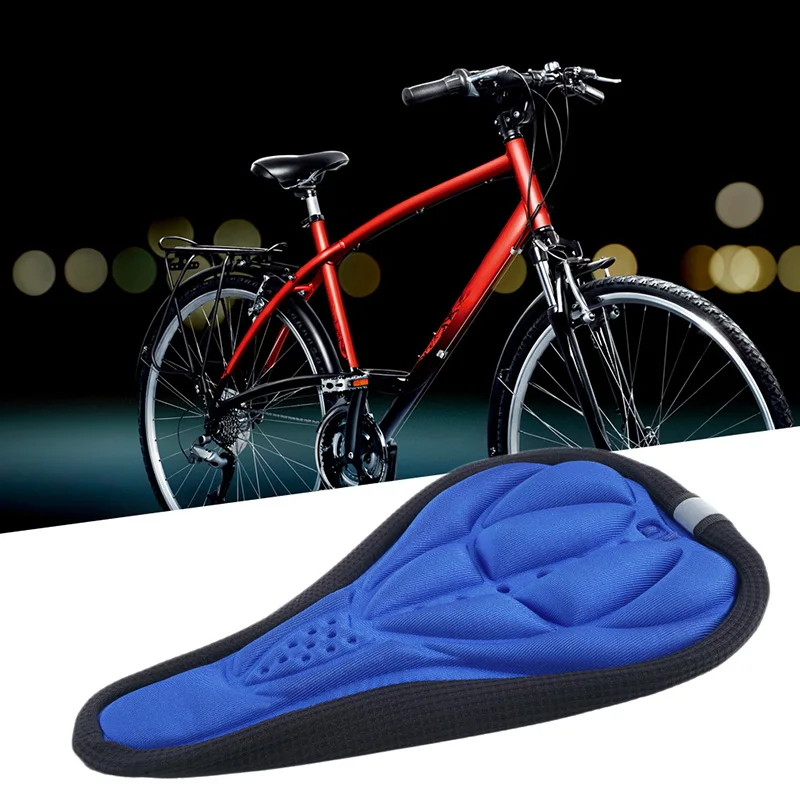 3D мягкий силиконовый чехол на сиденье для велосипеда, дышащее велосипедное седло, утолщенная подушка на сиденье для горного велосипеда, велосипедное седло, Аксессуары для велосипеда
