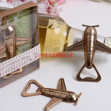 50 шт/партия дизайн самолет в форме самолета вино пиво Металлическая открывашка для бутылок открывалки