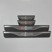 Car Styling Stainless Steel Door Sill Scuff Plate Pedal Trim guard for ford escape Accessories 2014 2015 2016 2017 Car Sticker